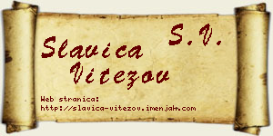 Slavica Vitezov vizit kartica